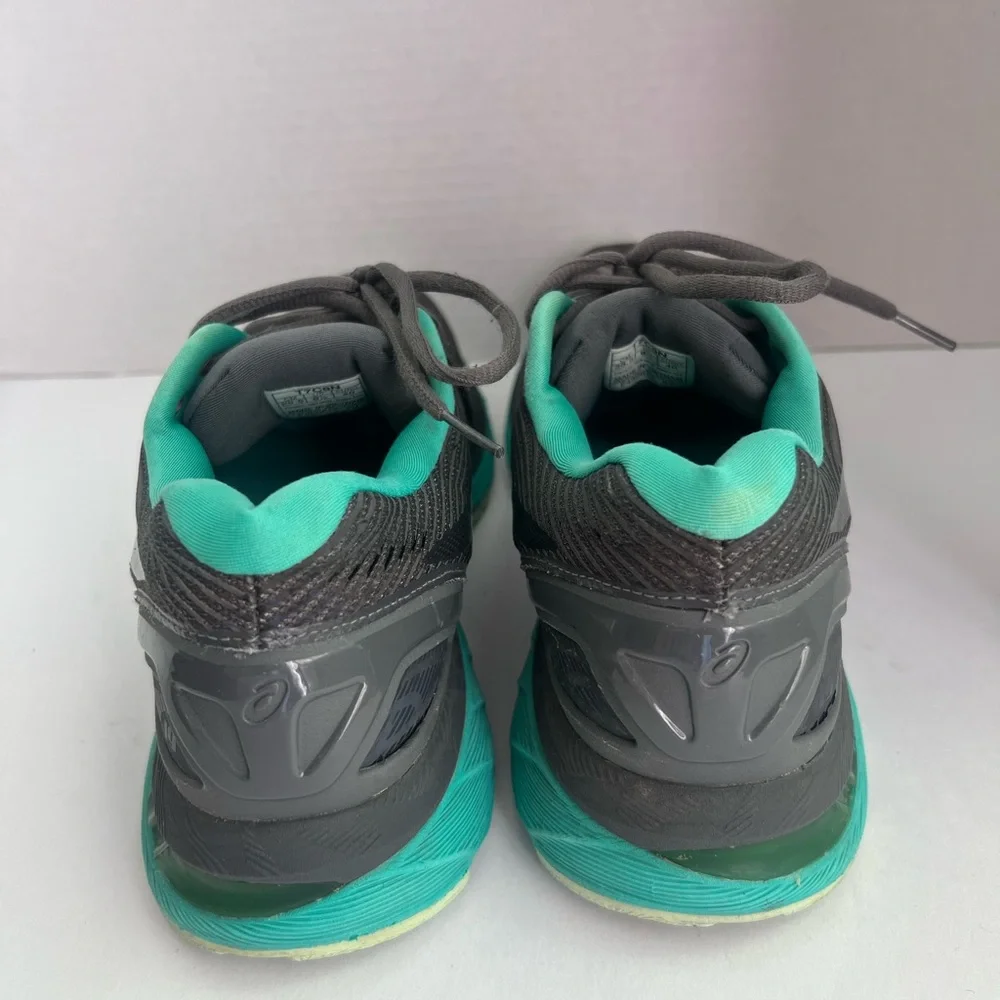 ASICS Women's Black and Teal Athletic Shoes